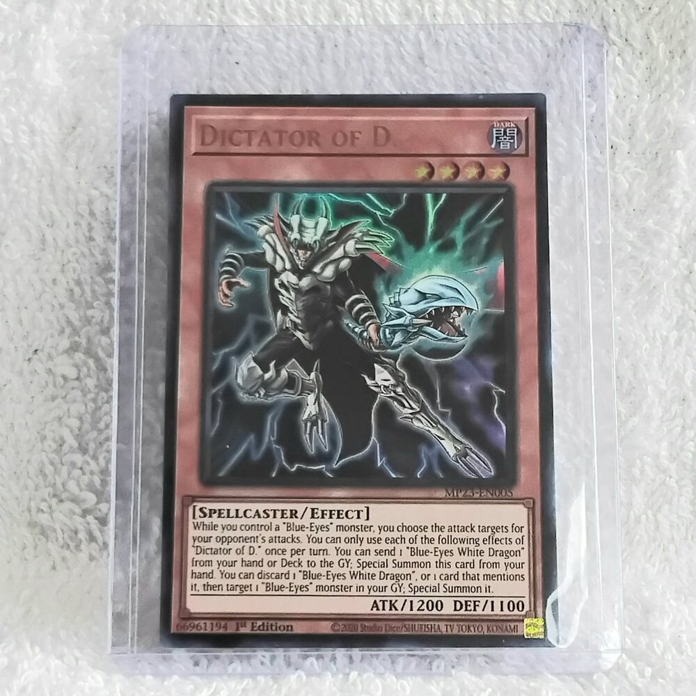 3/$35 Mint 2020 Yu-Gi-Oh! Dictator of D. MP23-EN005 UR Holo 1st Ed Card!!